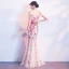 Chic / Beautiful Evening Dresses  2017 Trumpet / Mermaid Lace Sequins Backless V-Neck Sleeveless Floor-Length / Long Formal Dresses