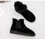 Modern / Fashion Womens Boots 2017 Black Suede Ankle Leather Casual Winter Flat Snow Boots