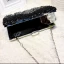 Chic / Beautiful 2017 Black White Leaf Crystal Rhinestone PU Cocktail Party Evening Party Outdoor / Garden Clutch Bags