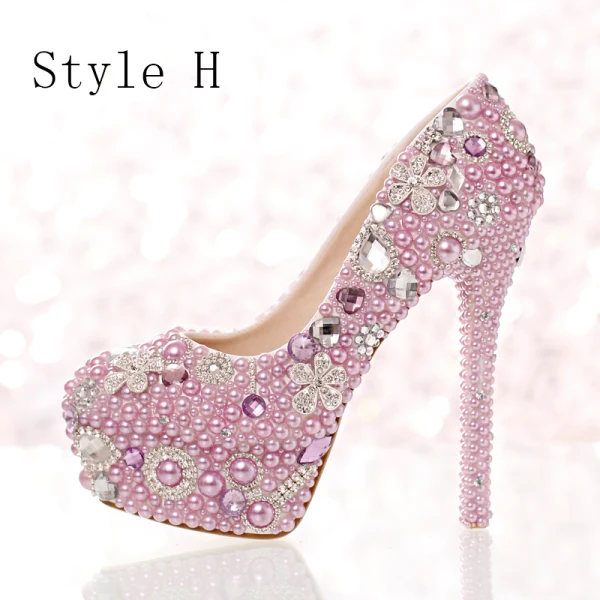 Sparkly Black 2018 High Heels 12 cm Beading Crystal Rhinestone Pumps Stiletto Heels Pointed Toe Wedding Prom Womens Shoes