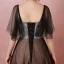 Classic Elegant Black Plus Size Evening Dresses  2018 Summer Tulle Lace-up V-Neck A-Line / Princess Appliques Backless Evening Party Formal Dresses
