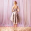 Charming Grey Cocktail Dresses 2018 A-Line / Princess Lace-up Tulle U-Neck Appliques Backless Cocktail Party Formal Dresses