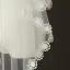 Modest / Simple Ivory Chapel Train Lace Tulle Appliques 2 m Wedding Veils 2018