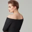 Schlicht Empire Schwarz Abendkleider 2020 Lange Ärmel Off Shoulder Satin Rückenfreies Sweep / Pinsel Zug Abend Festliche Kleider