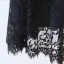 Sexy Stunning Black Evening Dresses  2020 A-Line / Princess 1/2 Sleeves Handmade  Solid Color Tea-length Evening Party Outdoor / Garden Summer Formal Dresses