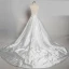 Modern / Fashion Ivory Wedding Cathedral Train 2018 Charmeuse U-Neck See-through Lace-up Backless Pierced Empire Wedding Dresses