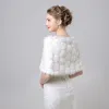 Witte Winter Slangenprint Nep Bont Gala Avond Huwelijk Sjaals 2017