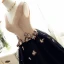 Chic / Beautiful Black Graduation Dresses 2018 A-Line / Princess Tulle V-Neck Beading Butterfly Backless Homecoming Formal Dresses