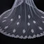 Modest / Simple White Royal Train Wedding 2018 Tulle Lace Appliques 3.5 m Wedding Veils
