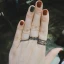 Modern Zwarte Rhinestone Star Ringen instellen Rave Club 4 stuks Ringen 2019 Accessoires