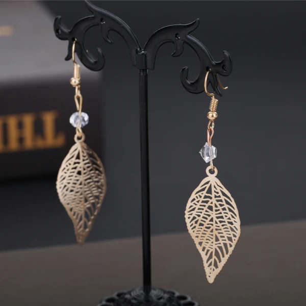 Romantisch Schön Weiß Ohrringe Kopfschmuck 2019 3 Stück Schmetterling Blatt Perle Strass Handgefertigt Hochzeit Ball Brautaccessoires