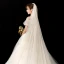 Amazing / Unique Champagne Glitter Wedding Veils 2020 Tulle Sequins 3 m Chapel Train Wedding Accessories