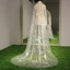 Chic / Beautiful 2017 White Appliques Tulle Lace Wedding Veils