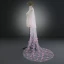 Chic / Beautiful Blushing Pink Tulle 2017 Affordable Embroidered Buckle Casual Church Wedding Veils