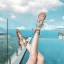 Modern / Fashion Bohemia Brown Womens Sandals Beach Leather Summer Beading Strappy Tassel Flat Sandals Womens Shoes 2019
