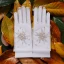 Glamorous Romantic White Bridal Gloves 2020 Tulle Beading Crystal Pearl Rhinestone Prom Wedding Accessories