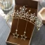 Chic / Beautiful Gold Bridal Jewelry 2017 Star Metal Beading Crystal Handmade  Wedding Prom Accessories