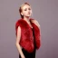 Bordeaux Hiver Fausse Fourrure Soirée Mariage Promo Manteaux / vestes 2017
