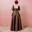 Classic Elegant Black Plus Size Evening Dresses  2018 Summer Tulle Lace-up V-Neck A-Line / Princess Appliques Backless Evening Party Formal Dresses