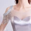 Amazing / Unique Trumpet / Mermaid Silver U-Neck 2018 Evening Dresses  Backless Beading Sequins Charmeuse Evening Party Formal Dresses
