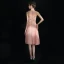 Flower Fairy Pearl Pink Short Graduation Dresses 2018 A-Line / Princess U-Neck Tulle Appliques Backless Beading Rhinestone Homecoming Formal Dresses