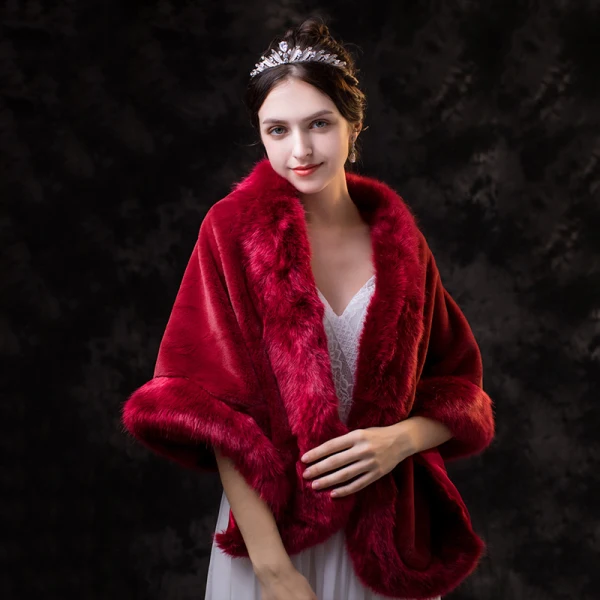 Chic / Beautiful Black shawl 2020 Suede Polyester Shawls Shoulders Winter Wedding Evening Party Prom Sleeveless Accessories