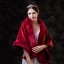 Chic / Beautiful Black shawl 2020 Suede Polyester Shawls Shoulders Winter Wedding Evening Party Prom Sleeveless Accessories