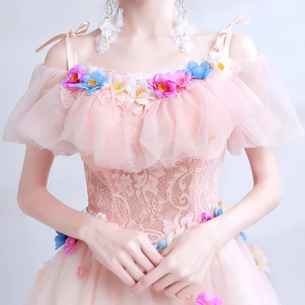 Chic / Beautiful Candy Pink 2018 Graduation Dresses A-Line / Princess Summer U-Neck Tulle Lace Appliques Backless Beading Homecoming Formal Dresses