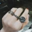Modern Zwarte Rhinestone Star Ringen instellen Rave Club 4 stuks Ringen 2019 Accessoires
