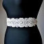 Luxury / Gorgeous Ivory Wedding Sash 2020 Satin Metal Beading Crystal Pearl Rhinestone Bridal Prom Accessories