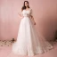 Luxus / Herrlich Weiß Brautkleider 2017 A Linie V-Ausschnitt Tülle Mit Spitze Pailletten Perlenstickerei Applikationen Rückenfreies Hochzeit