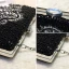 Chic / Beautiful 2017 Black White Leaf Crystal Rhinestone PU Cocktail Party Evening Party Outdoor / Garden Clutch Bags