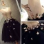 Chic / Beautiful Black Graduation Dresses 2018 A-Line / Princess Tulle V-Neck Beading Butterfly Backless Homecoming Formal Dresses