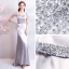Amazing / Unique Trumpet / Mermaid Silver U-Neck 2018 Evening Dresses  Backless Beading Sequins Charmeuse Evening Party Formal Dresses