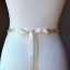 Luxury / Gorgeous Ivory Wedding Sash 2020 Satin Metal Beading Crystal Pearl Rhinestone Bridal Prom Accessories