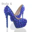 Sparkly Black 2018 High Heels 12 cm Beading Crystal Rhinestone Pumps Stiletto Heels Pointed Toe Wedding Prom Womens Shoes