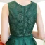2 Piece Burgundy Cocktail Dresses 2017 A-Line / Princess Charmeuse U-Neck Lace Embroidered Cocktail Party Formal Dresses