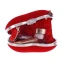 Amazing / Unique Red Rhinestone Heart-shaped Metal Clutch Bags 2018