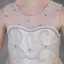 Elegant Champagne See-through Flower Girl Dresses 2018 A-Line / Princess Scoop Neck Sleeveless Appliques Flower Pearl Rhinestone Court Train Ruffle Wedding Party Dresses