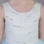 Modern / Fashion Sky Blue Summer Flower Girl Dresses 2018 A-Line / Princess Scoop Neck Sleeveless Pearl Rhinestone Short Ruffle Wedding Party Dresses