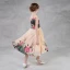 Colored Printing Chiffon Champagne Flower Girl Dresses 2018 A-Line / Princess One-Shoulder Sleeveless Tea-length Backless Wedding Party Dresses