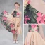 Colored Printing Chiffon Champagne Flower Girl Dresses 2018 A-Line / Princess One-Shoulder Sleeveless Tea-length Backless Wedding Party Dresses