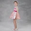 Modern / Fashion Candy Pink Organza Summer Flower Girl Dresses 2018 A-Line / Princess See-through Scoop Neck Sleeveless Appliques Lace Sash Short Cascading Ruffles Backless Wedding Party Dresses