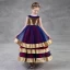 Colored Gold Royal Blue Burgundy Flower Girl Dresses 2018 A-Line / Princess Scoop Neck Sleeveless Sequins Ankle Length Ruffle Wedding Party Dresses