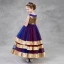 Colored Gold Royal Blue Burgundy Flower Girl Dresses 2018 A-Line / Princess Scoop Neck Sleeveless Sequins Ankle Length Ruffle Wedding Party Dresses