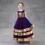 Colored Gold Royal Blue Burgundy Flower Girl Dresses 2018 A-Line / Princess Scoop Neck Sleeveless Sequins Ankle Length Ruffle Wedding Party Dresses