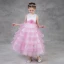 Chic / Beautiful Candy Pink Flower Girl Dresses 2018 A-Line / Princess Scoop Neck Sleeveless Flower Sash Ankle Length Cascading Ruffles Wedding Party Dresses
