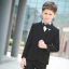 Modest / Simple Black Long Sleeve Boys Wedding Suits 2018