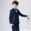 Modest / Simple Striped Tie Royal Blue Boys Wedding Suits 2018