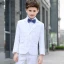 Modest / Simple Spotted Tie White Checked Boys Wedding Suits 2018